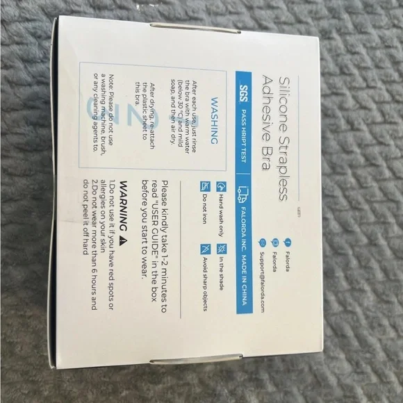 falorda open chic set silicone strapless adhesive bra Size D - Picture 4 of 8